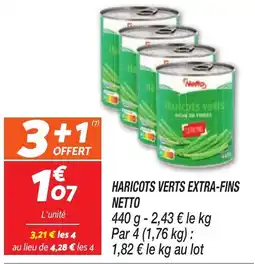 Netto Nestlé Haricots verts offre