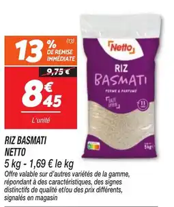 Netto Netto Riz Basmati offre