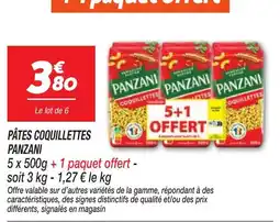 Netto PANZANI PÂTES COQUILLETTES offre