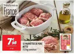 Netto Cuisine Gourmande Paupiettes de porc offre