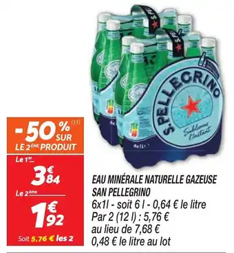 SAN PELLEGRINO EAU MINÉRALE NATURELLE GAZEUSE