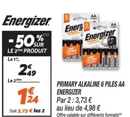 Netto Energizer PRIMARY ALKALINE 6 PILES AA offre