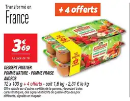 Netto ANDROS DESSERT FRUITIER offre