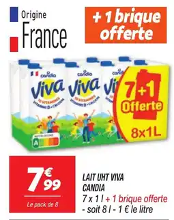 Netto CANDIA LAIT UHT VIVA offre
