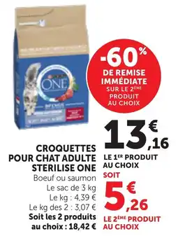 Bi1 ONE Croquettes pour chat adulte stérilisé offre