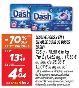 Netto Dash Lessive Pods 2 en 1 offre