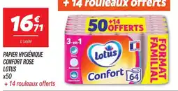 Netto Lotus Papier hygiénique Confort Rose offre