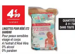 Netto BAMBINII LINGETTES POUR BÉBÉ offre