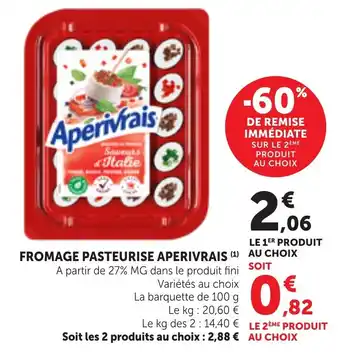 Bi1 Aperivrais Fromage pasteurisé offre