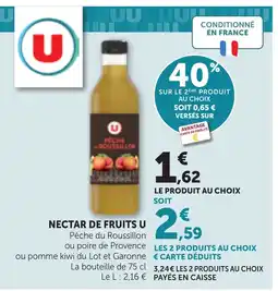 Bi1 U Nectar de fruits offre
