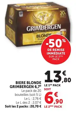 Bi1 GRIMBERGEN BIÈRE BLONDE offre