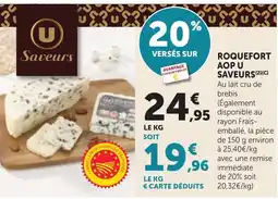 Bi1 U saveurs roquefort aop offre
