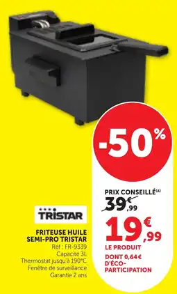 Bi1 TRISTAR FRITEUSE HUILE SEMI-PRO offre
