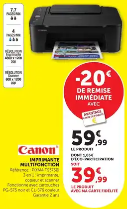 Bi1 Canon IMPRIMANTE MULTIFONCTION offre