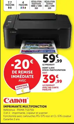 Bi1 Canon IMPRIMANTE MULTIFONCTION offre