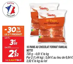 Netto Netto 16 Pains au Chocolat offre
