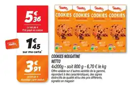 Netto Netto Cookies Nougatine offre
