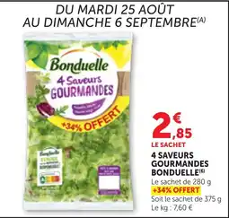 Maximarché Bonduelle 4 Saveurs Gourmandes offre