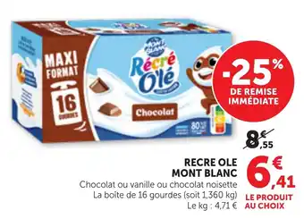 RECRE OLE MONT BLANC