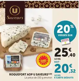 Maximarché U Saveurs Roquefort AOP offre