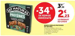 Maximarché EAT NATURAL BARRES CEREALES PROTEINEES offre