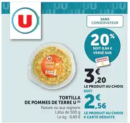 Maximarché U Tortilla de pommes de terre offre