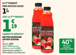 Auchan Supermarché Auchan Instant Gourmand Goyave offre