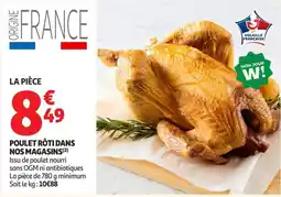 Auchan Supermarché POULET RÔTI offre