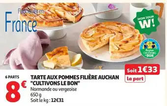Auchan Tarte aux pommes