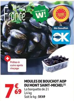 Auchan Supermarché Mr.Goodfish Moules de Bouchot AOP offre