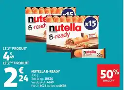 Auchan Supermarché Nutella B-ready offre
