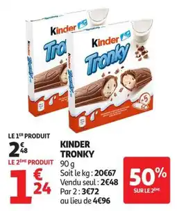 Auchan Supermarché Kinder Tronky offre