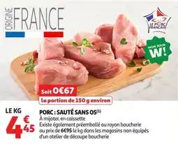 Auchan Supermarché LE PORC FRANÇAIS offre