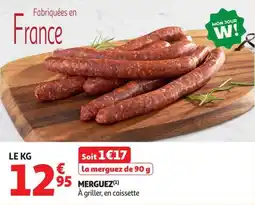 Auchan Supermarché MERGUEZ offre