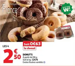 Auchan Supermarché DONUT'S offre