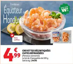 Auchan Supermarché LE POISSONNIER CREVETTES DÉCORTIQUÉES offre