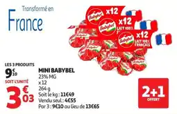 Auchan Supermarché Babybel Mini Babybel offre