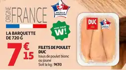 Auchan Supermarché DUC Filets de poulet offre
