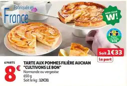 Auchan Supermarché Auchan Tarte aux pommes offre