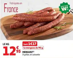 Auchan Supermarché Merguez offre