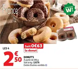Auchan Supermarché DONUT'S offre