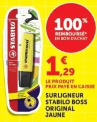 STABILO SURLIGNEUR BOSS ORIGINAL JAUNE