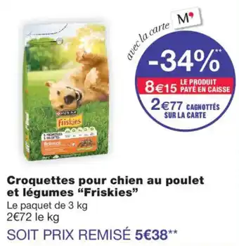 Friskies Croquettes pour chien au poulet et légumes