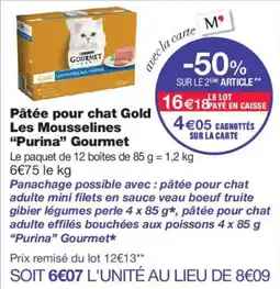 Monoprix Purina Gourmet offre