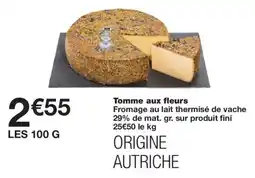 Monoprix Tomme aux fleurs offre