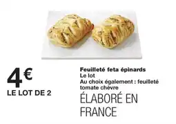Monoprix Feuilleté feta épinards offre