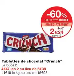 Monoprix Nestlé Crunch offre