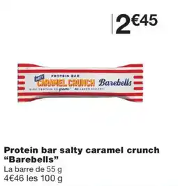 Monoprix Barebells Protein bar salty caramel crunch offre