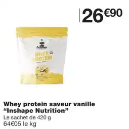 Monoprix Inshape Nutrition Whey protein offre