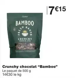 Monoprix Bamboo Crunchy chocolat offre